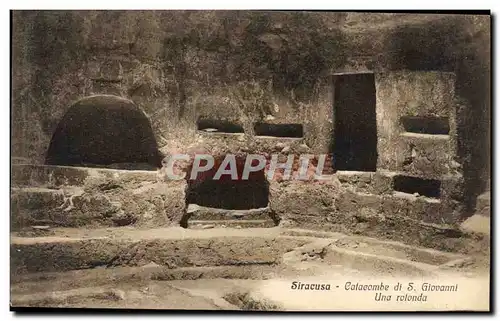 Ansichtskarte AK Siracusa Catacombe Di S Giovanni Una Rotonda
