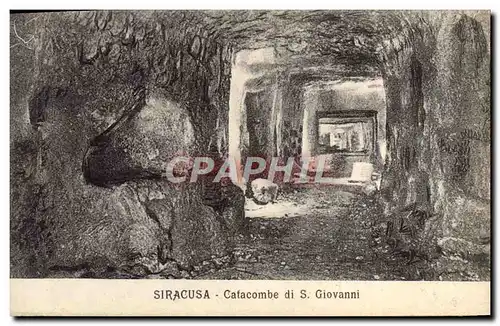 Cartes postales Siracusa Catacombe Di S Giovanni