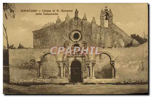 Cartes postales Siracusa Catacombe Di S Giovanni Delle Catacombe