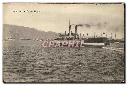 Cartes postales Messina Ferry Boats Bateau