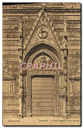 Cartes postales Messina Cattedrale La Porta Maggiore Della Facciata