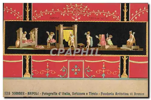 Cartes postales Sommer Naoli Fotografie d'Italla Svizzera E Triolo Fonderia Artistiea Di Bronzo
