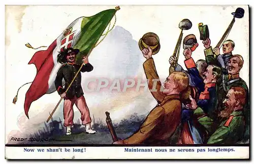 Cartes postales Fantaisie Now we shan&#39t be long Militaria Italie Fred Spurgin