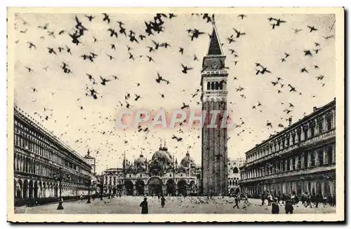 Cartes postales Venezia Plazzo S Marco E Campanite Place S Marc Et Campanile