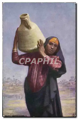 Cartes postales Water Carrier Egypte Femme