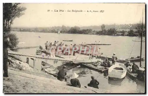 Cartes postales La Pie La Baignade Aviron
