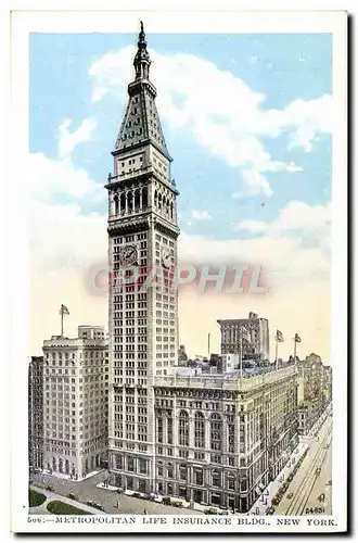 Cartes postales Metropolitan Life insurance Bldg New York