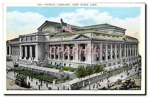 Ansichtskarte AK Public Library New York City Bibliotheque