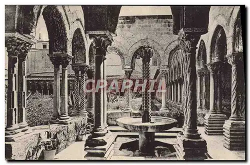 Cartes postales Monreale Chiostro Fontana Colla Loggetta