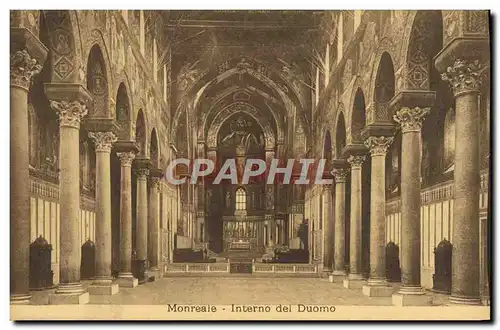 Cartes postales Monreale Interno Del Duomo