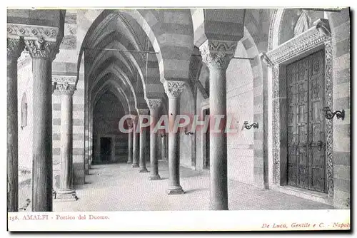 Ansichtskarte AK Amalfi Portico Del Duomo