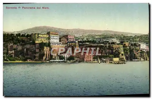 Cartes postales Sorrento Panorama Dal Mare