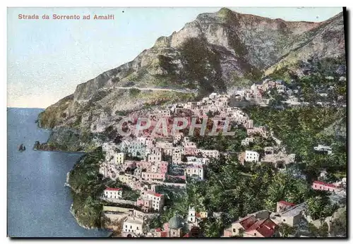 Cartes postales Strada Da Sorrento Ad Amalfi