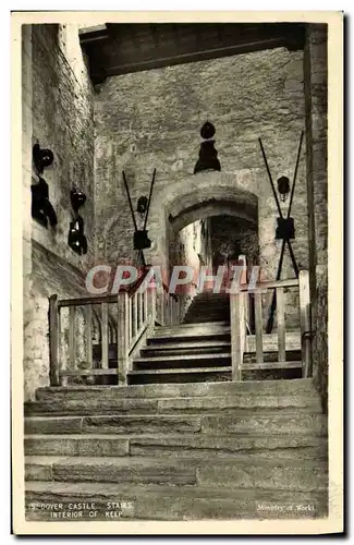 Cartes postales Dover Castle Stairs Interior Of Keep