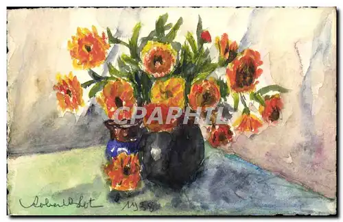 Cartes postales Dessin a la main Fleurs