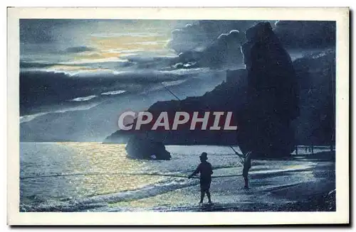 Cartes postales Peche Pecheur