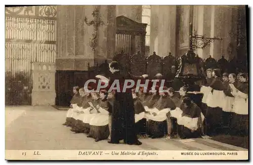 Ansichtskarte AK Dauvant Une Maitrise d&#39Enfants Musee Du Luxembourg Paris