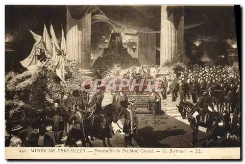 Cartes postales Musee De Versailles Funerailles Du President Carnot Bertrand