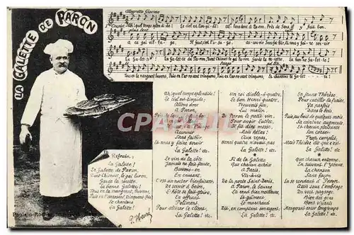 Cartes postales La Galette De Paron Cuisine Patissier Folklore