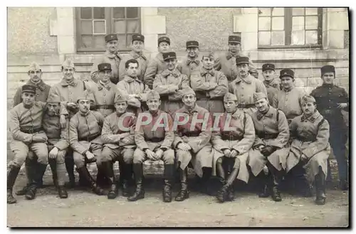 CARTE PHOTO Soldats (numeros divers sur les cols)