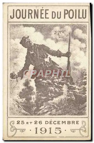 Cartes postales Journee Du Poilu 25 26 decembre 1915 Militaria