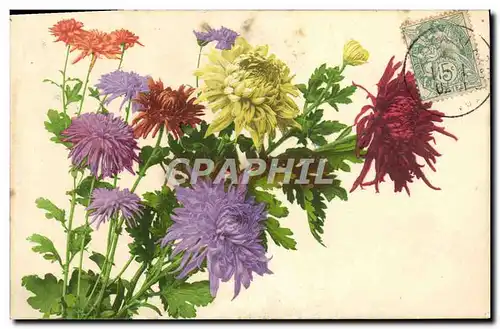 Cartes postales Fantaisie Fleurs