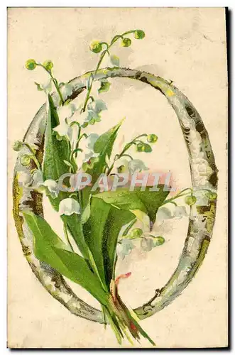 Cartes postales Fantaisie Fleurs Muguet