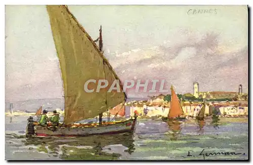 Cartes postales Cannes Bateau