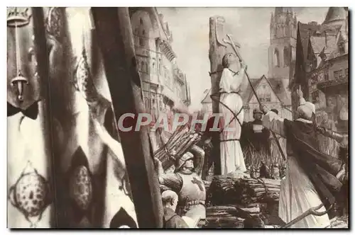 Cartes postales Jeanne d'arc brulee