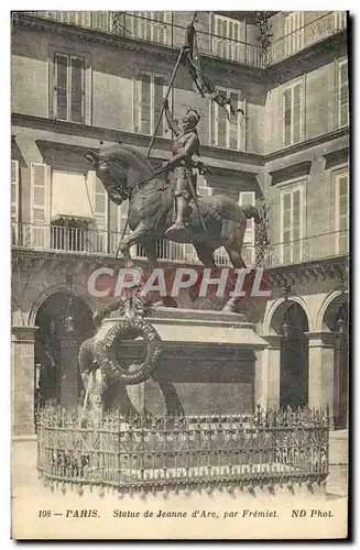 Ansichtskarte AK Paris Statue De Jeanne D&#39Arc Par Fremiet
