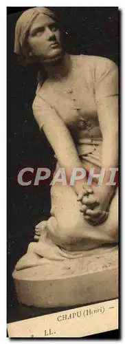 Cartes postales Chapu Jeanne d&#39Arc a Domremy Musee du Luxembourg Paris