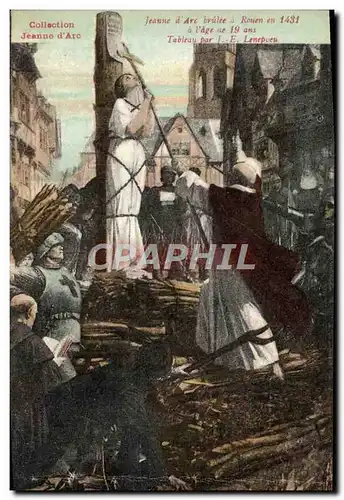 Cartes postales Collection Jeanne d&#39Arc Brulee A Rouen en 1431 Lenepveu