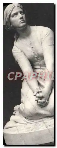 Cartes postales Chapu Jeanne d'Arc A Domremy Musee Du Luxembourg