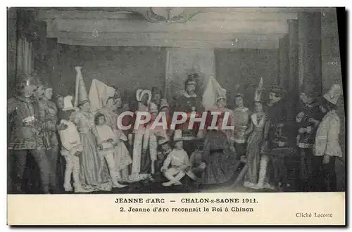 Ansichtskarte AK Jeanne d&#39Arc Chalon S Saone 1911 Jeanne d&#39Arc Reconnait Le Roi A Chinon