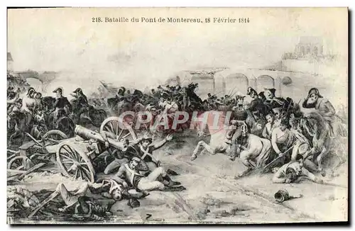 Cartes postales Bataille Du Pont De Montereau 18 fevrier 1814 Militaria