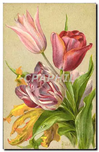 Cartes postales Fantaisie Fleurs