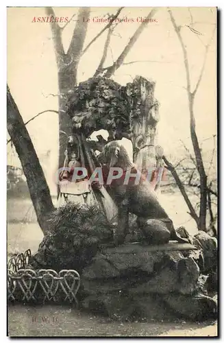 Cartes postales Asnieres Le Cimetiere Des Chiens Chien