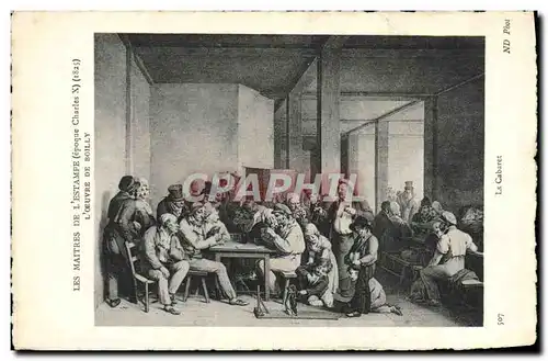 Ansichtskarte AK Les Maitres De L&#39Estampe L&#39Oeuvre De Boilly Le cabaret