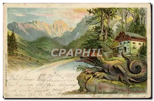 Cartes postales Gruss Vom Feurigen Tatzelwurm bei Oberaudorf Dragon