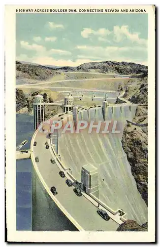 Ansichtskarte AK Highway Across Boulder Dam Connecting Nevada And Arizona