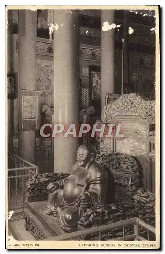 Cartes postales Laughing Buddha in Chinese Temple Chine China