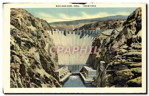 Cartes postales Boulders Dam Down Ream Face