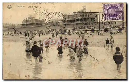 Cartes postales Ostende Chatel Royal Enfants