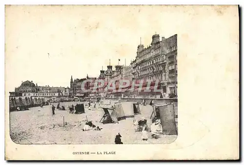 Cartes postales Ostende La Plage