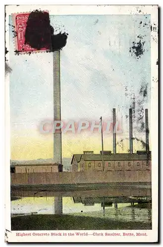 Cartes postales Highest Concrete Stack in the World Clark smelter Butte