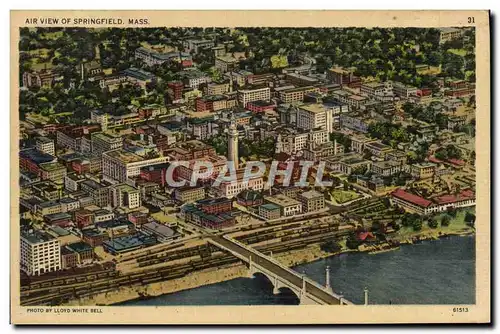 Cartes postales Air view of Springfield Mass