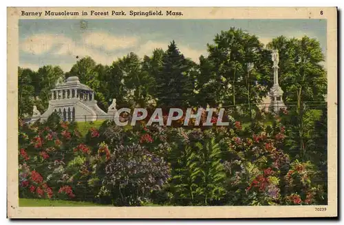 Ansichtskarte AK Barney Mausoleum in forest park Springfield