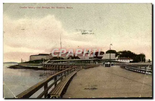 Cartes postales Castle isladn and bridge Sc Boston Mass