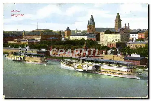 Cartes postales Mainz Mayence Bateau