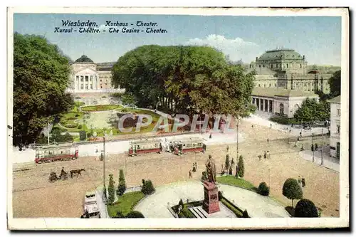 Cartes postales Wiesbaden Kurhaus Theater